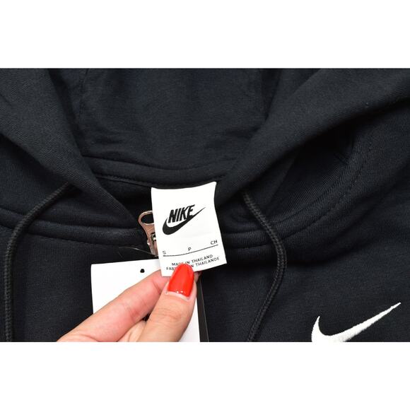 Nike Women's Full Zip Sweat Jacket Black Size S Cotton Blend DQ5758-010 NEW - Picture 5 of 8